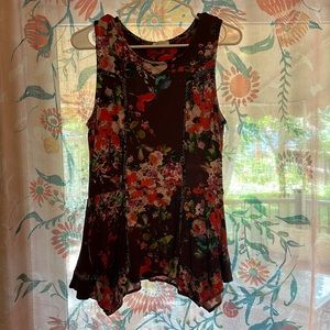 Soft floral peplum from Anthropologie